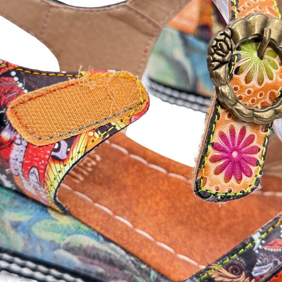 L'Artiste Spring Step Whimsy Sandal Vanille Camel Flavour SZ 40 9 Women's Pink - Picture 6 of 14